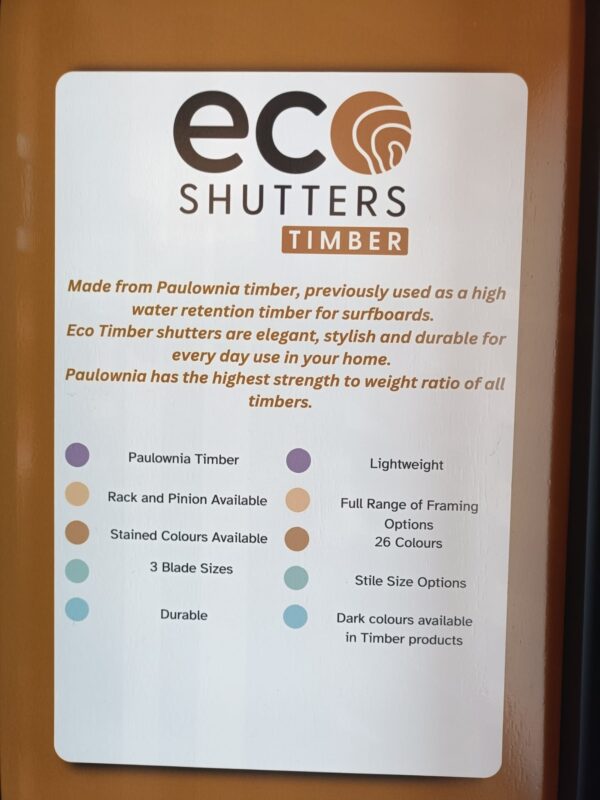 Eco Plantation Shutters Timber for windows - Image 2